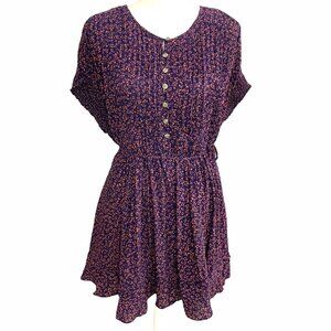 Free People One Fine Day Ditsy Floral Dress Women S Purple